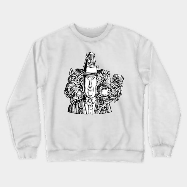 Biological Rhythms Night and Morning Crewneck Sweatshirt by Lisa Haney